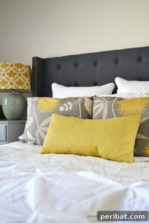 Unique Buttoned Down Headboard