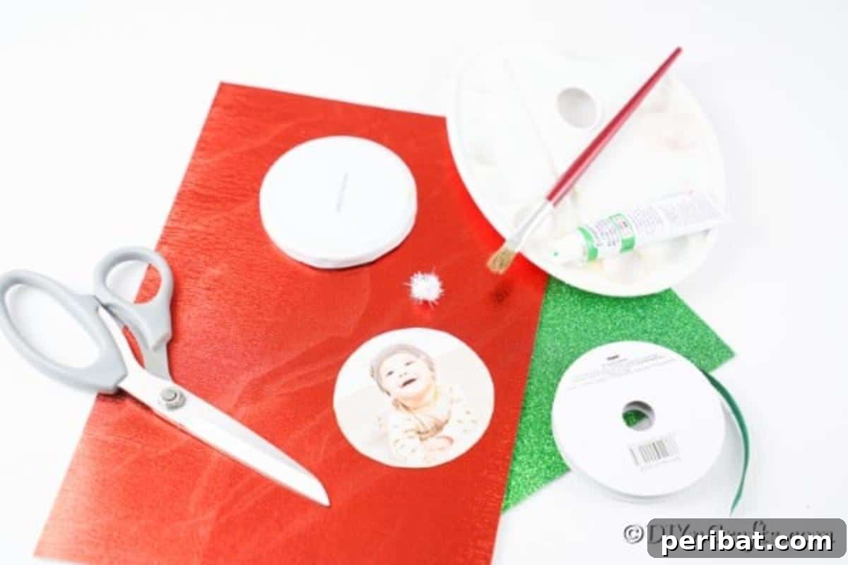 Whimsical Elf Photo Ornaments 6 Supplies needed to make an Elf photo ornament