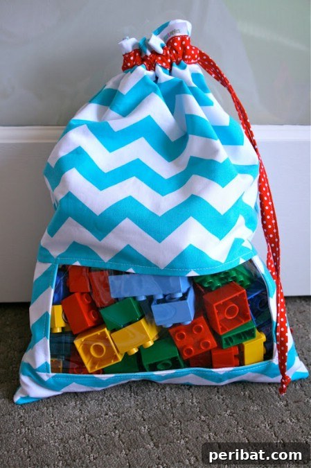 Peek-a-Boo Toy Sacks
