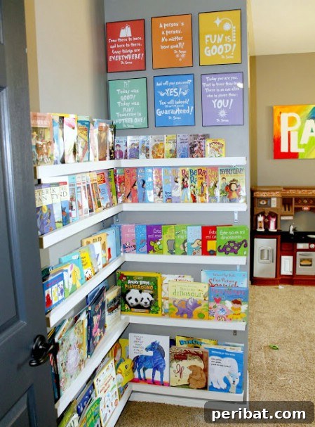 DIY Playroom Library