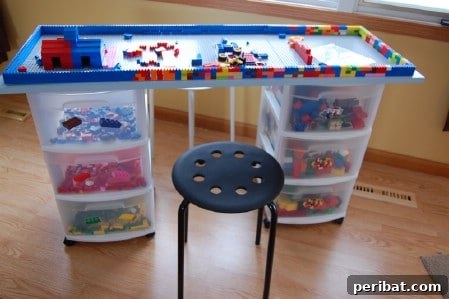 Lego Storage and Play Table