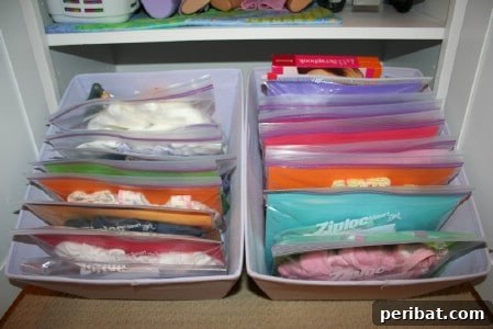 Doll Clothes Organization