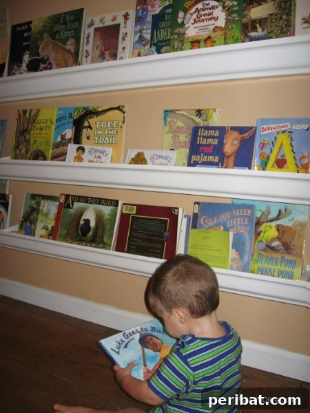 Rain Gutter Bookshelves