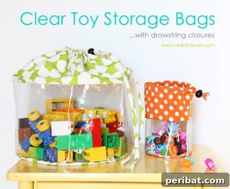 Clear Toy Storage Bags
