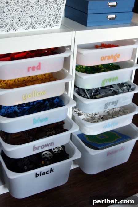 Organized Lego Storage