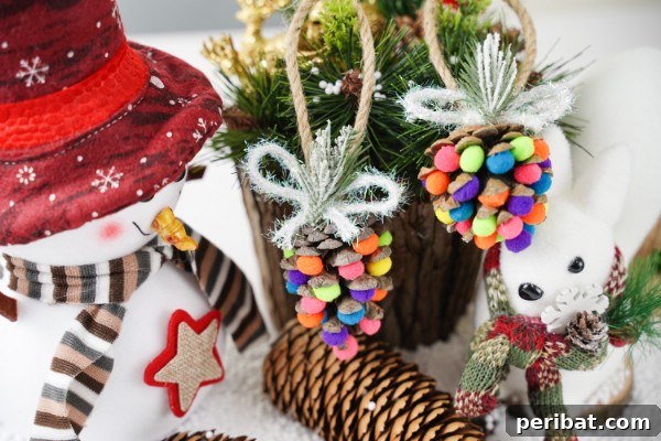 Vibrant Pinecone Christmas Decorations 11 Colorful Christmas Pinecone Ornaments
