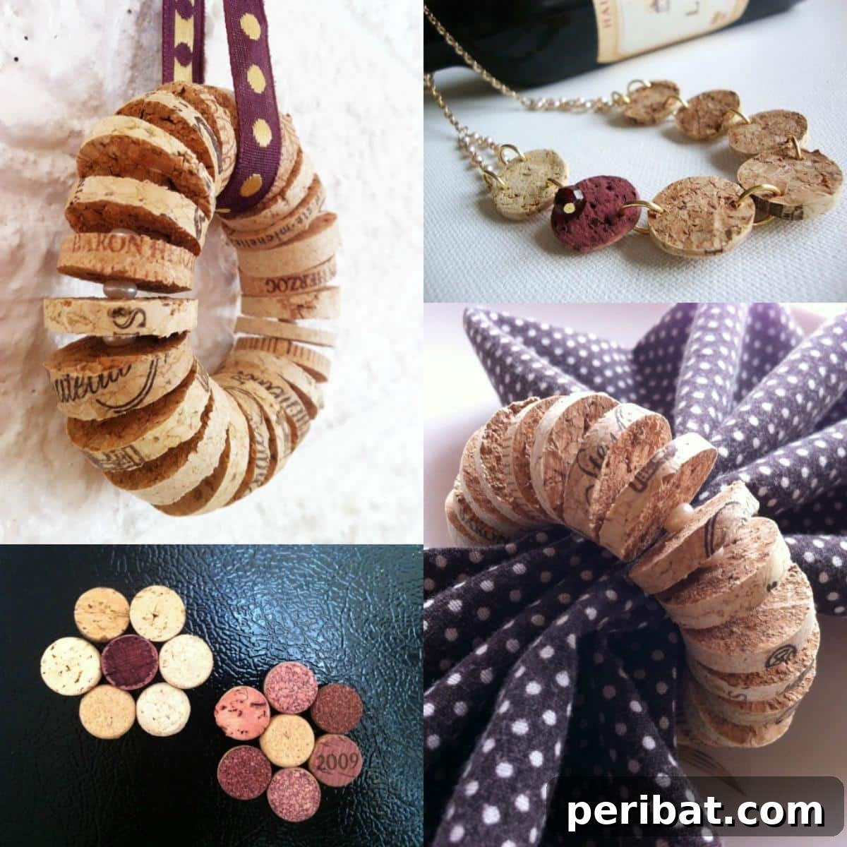Uncork Your Creativity with DIY Wine Cork Projects 4 Decorative napkin rings crafted from sliced wine corks