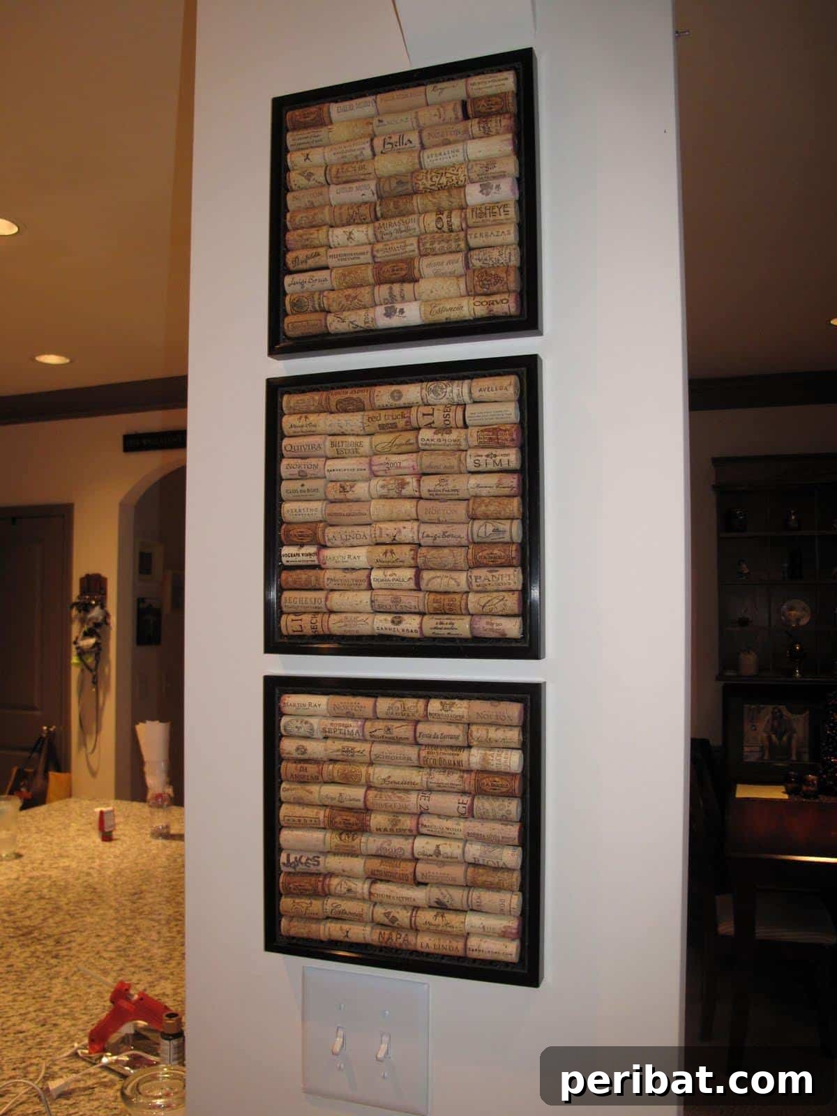 Uncork Your Creativity with DIY Wine Cork Projects 10 Bulletin board created by gluing wine corks into a picture frame