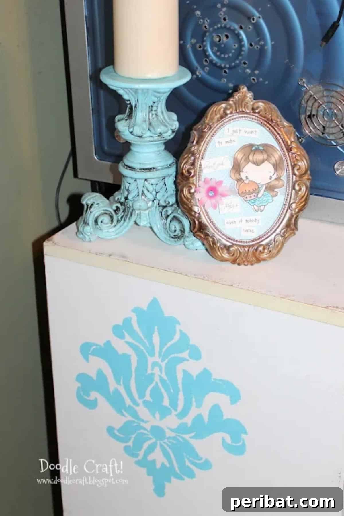 Homemade stencils made from Dollar Store plastic cutting boards