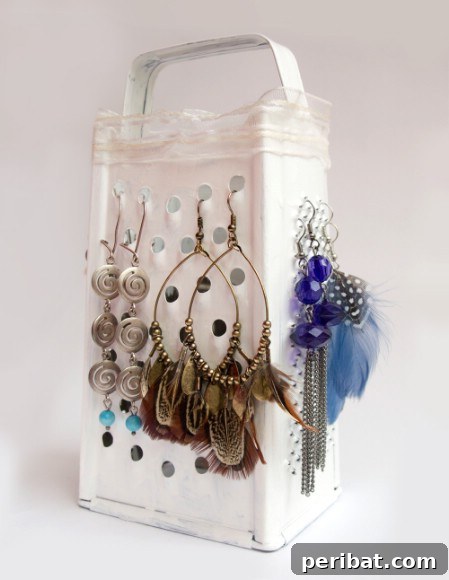 Cheese Grater Earring Display