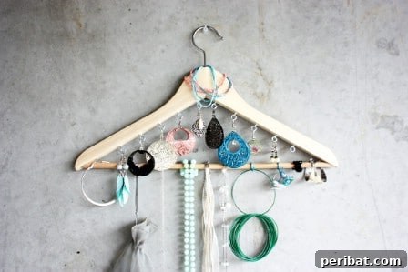 Coat Hanger Jewelry Holder