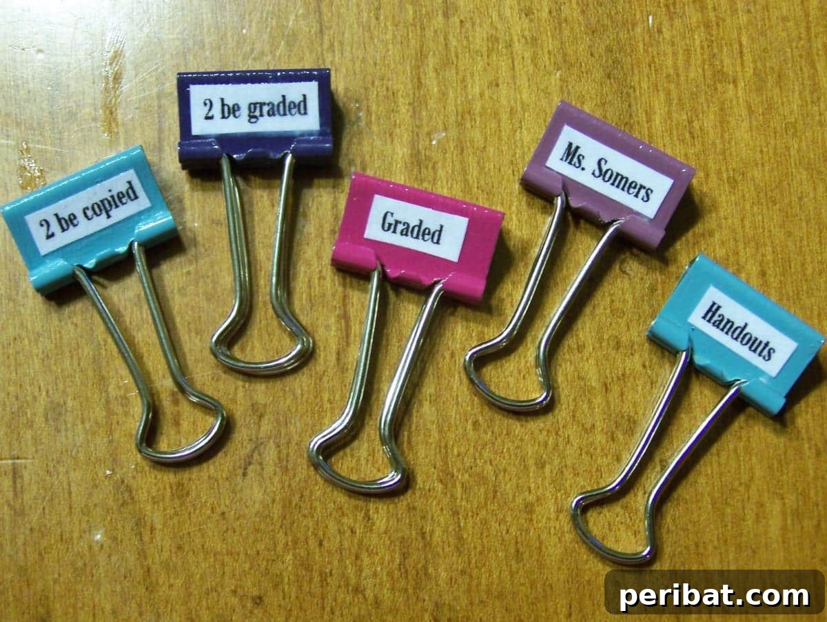 10 Organization Strategies for a Relaxed Back to School 11 Binder clips