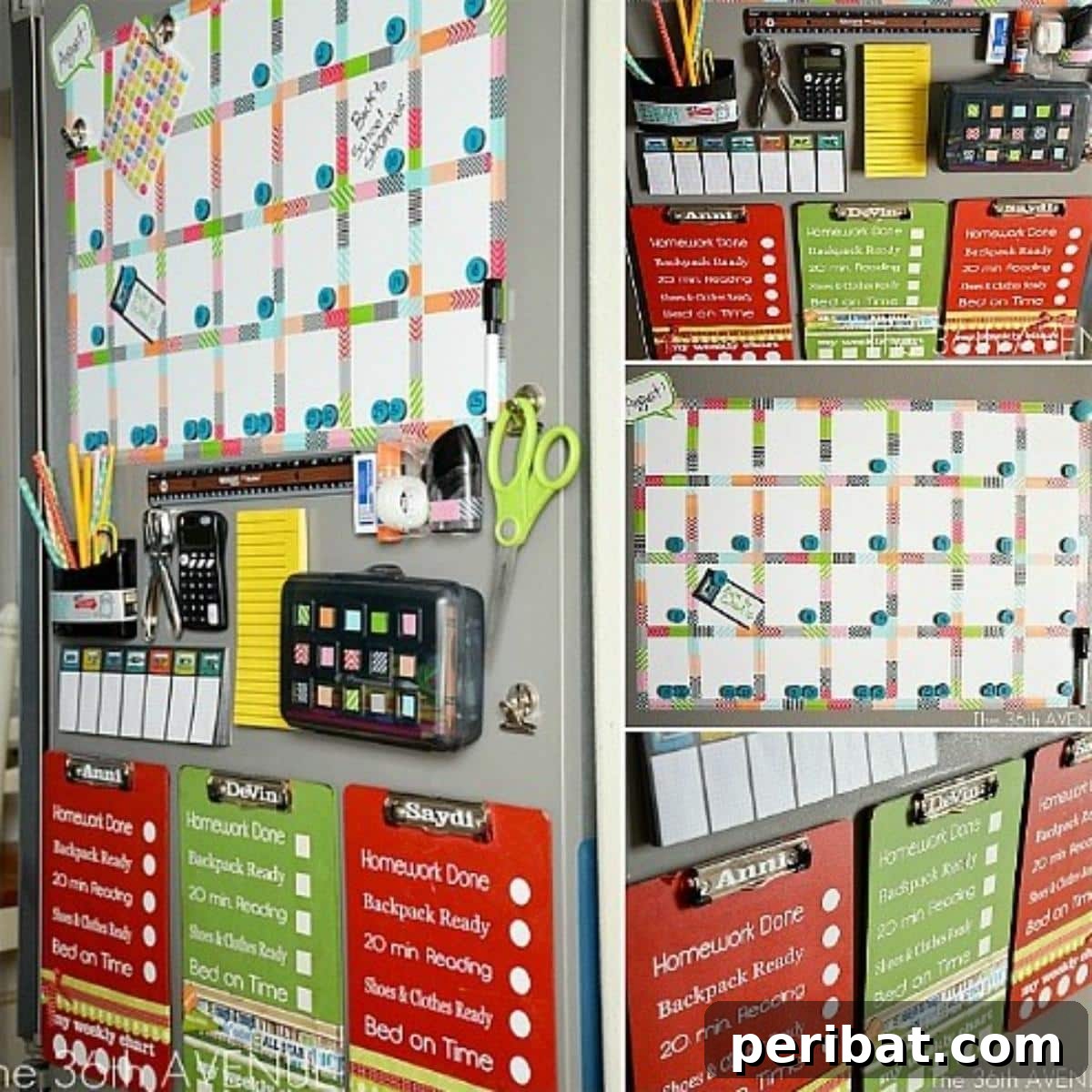 10 Organization Strategies for a Relaxed Back to School 3 School wall organizer