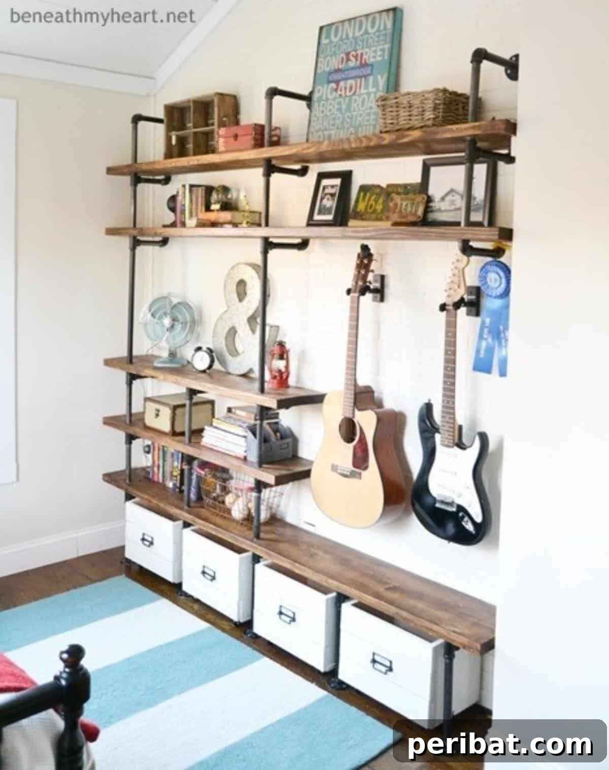 Ingenious DIY Shelving Projects to Transform Your Living Space 16 DIY Industrial Shelves