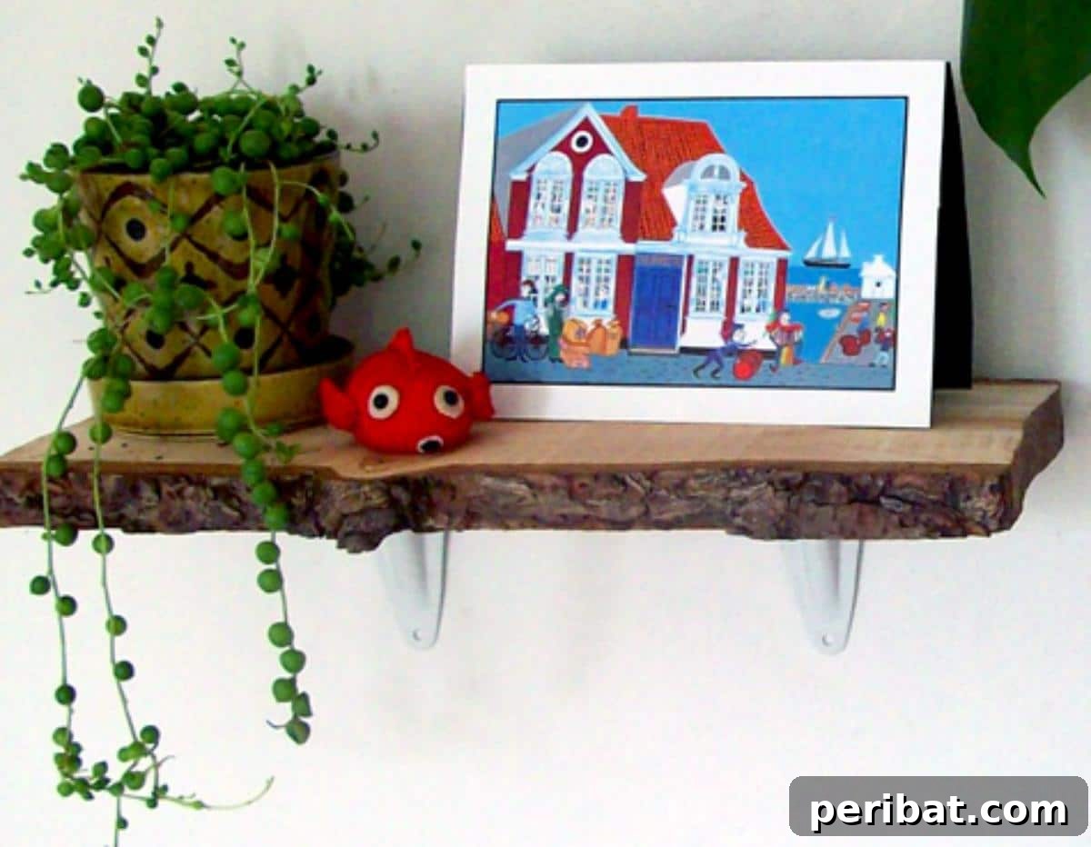 Ingenious DIY Shelving Projects to Transform Your Living Space 33 DIY Rustic Log Shelf