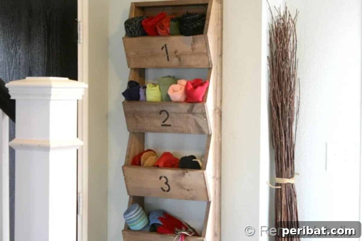 Ingenious DIY Shelving Projects to Transform Your Living Space 35 DIY Rustic Wall Storage Bins