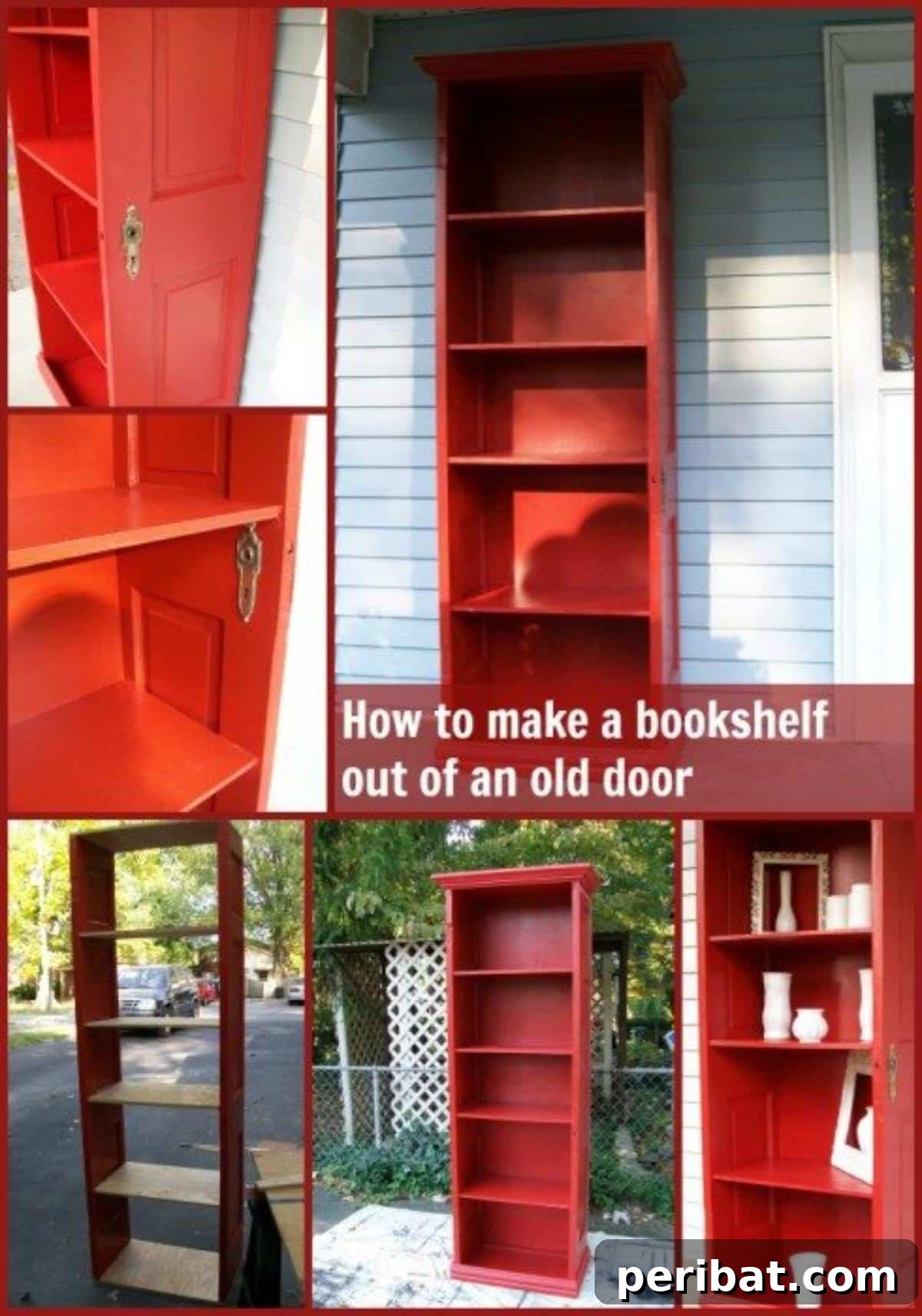 Ingenious DIY Shelving Projects to Transform Your Living Space 36 DIY Repurposed Door Shelf