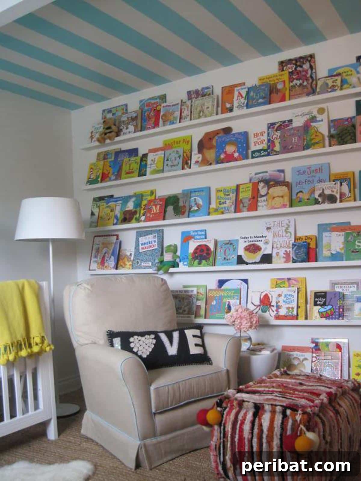 Ingenious DIY Shelving Projects to Transform Your Living Space 8 Nursery Room Bookshelves
