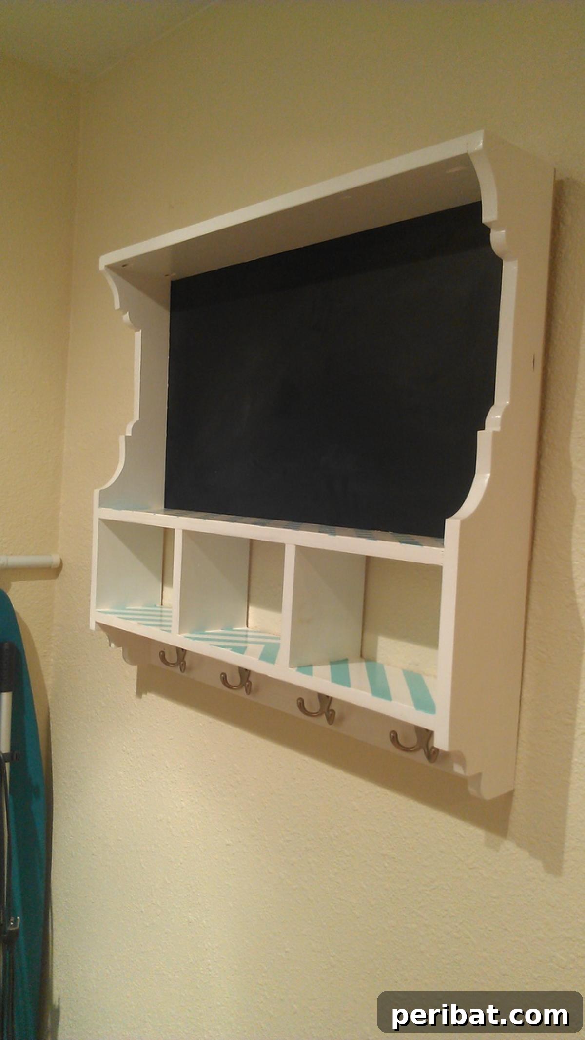 Ingenious DIY Shelving Projects to Transform Your Living Space 9 Chalkboard Cubby Shelf