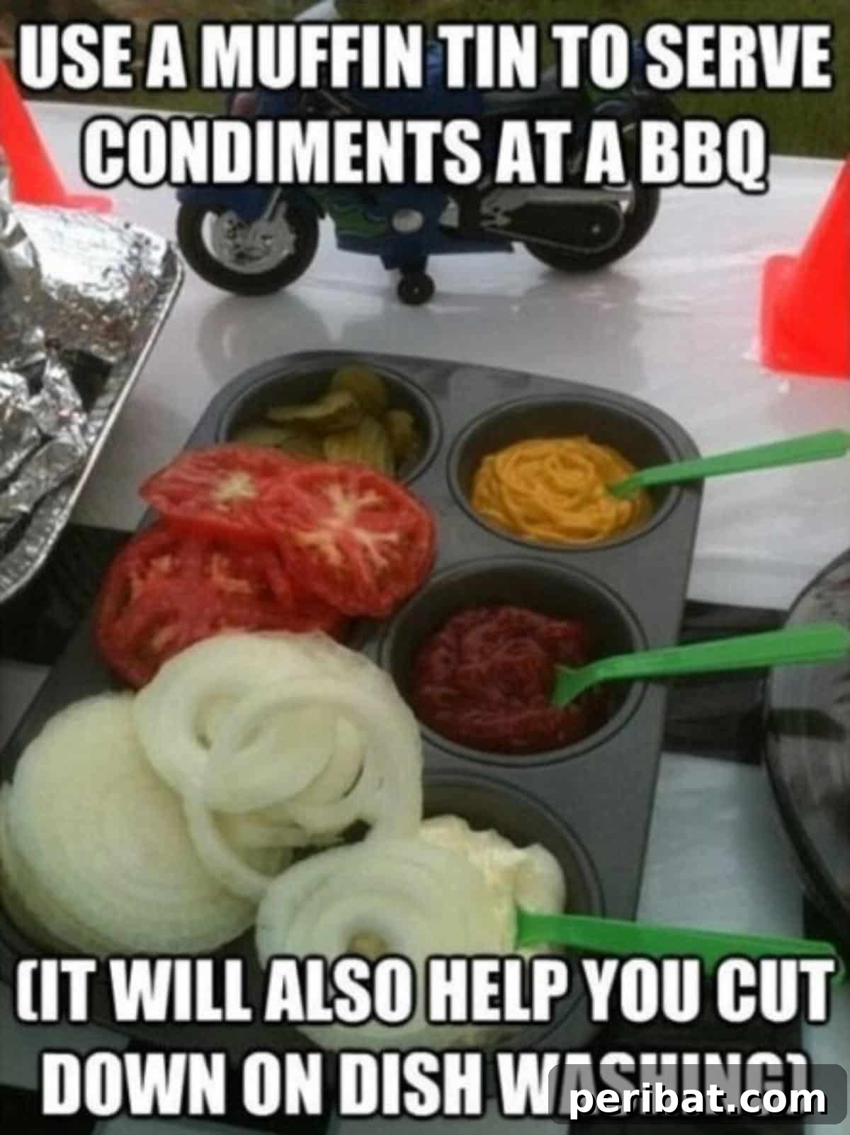 Muffin tin as a food tray