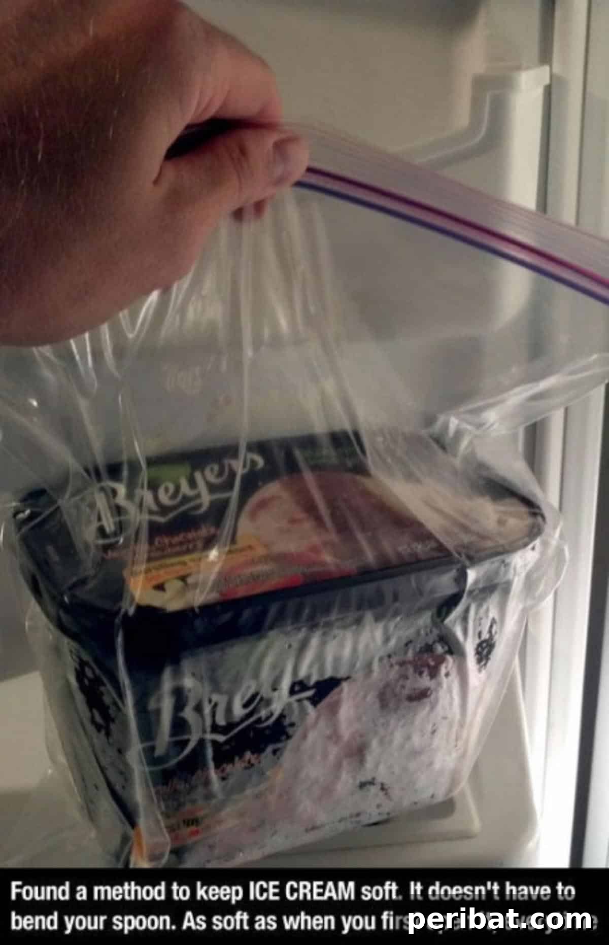 Ice cream in a bag