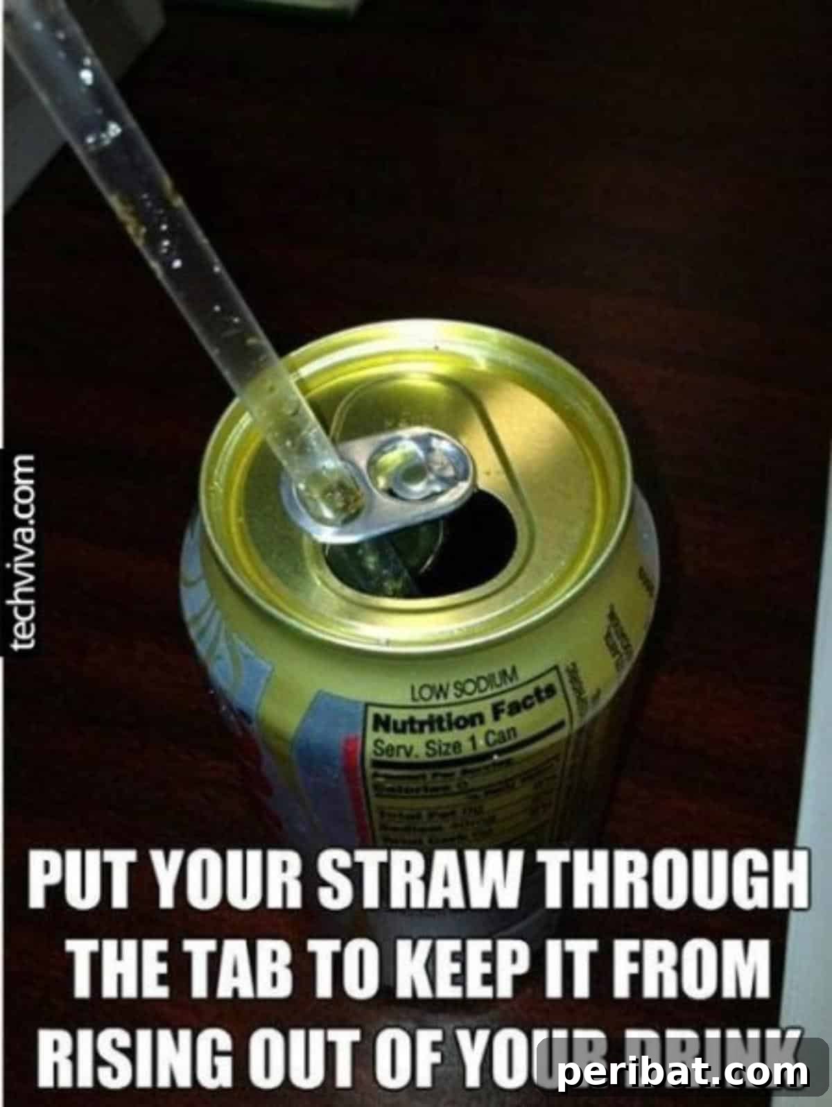 Keep Drinking Straws in Place Hack
