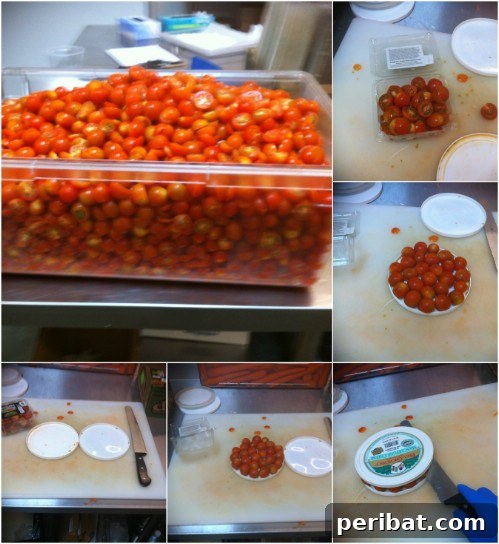 45 Brilliant Kitchen Hacks to Master Your Meals 4 Slice a lot of cherry tomatoes simultaneously.