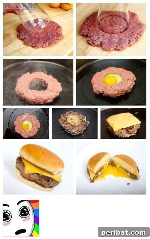45 Brilliant Kitchen Hacks to Master Your Meals 35 Make a perfect egg burger.
