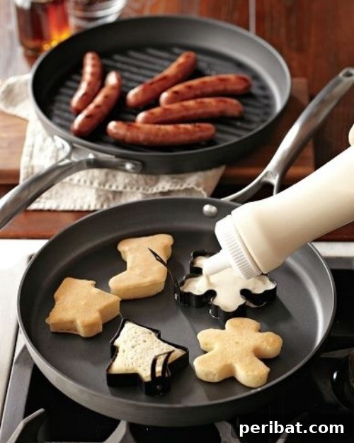 45 Brilliant Kitchen Hacks to Master Your Meals 6 Pancake patterning trick.