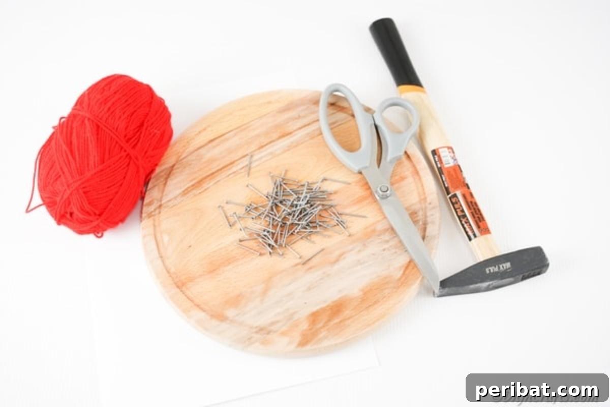 Heartfelt Valentine String Art Decoration 8 Supplies for wooden heart string art