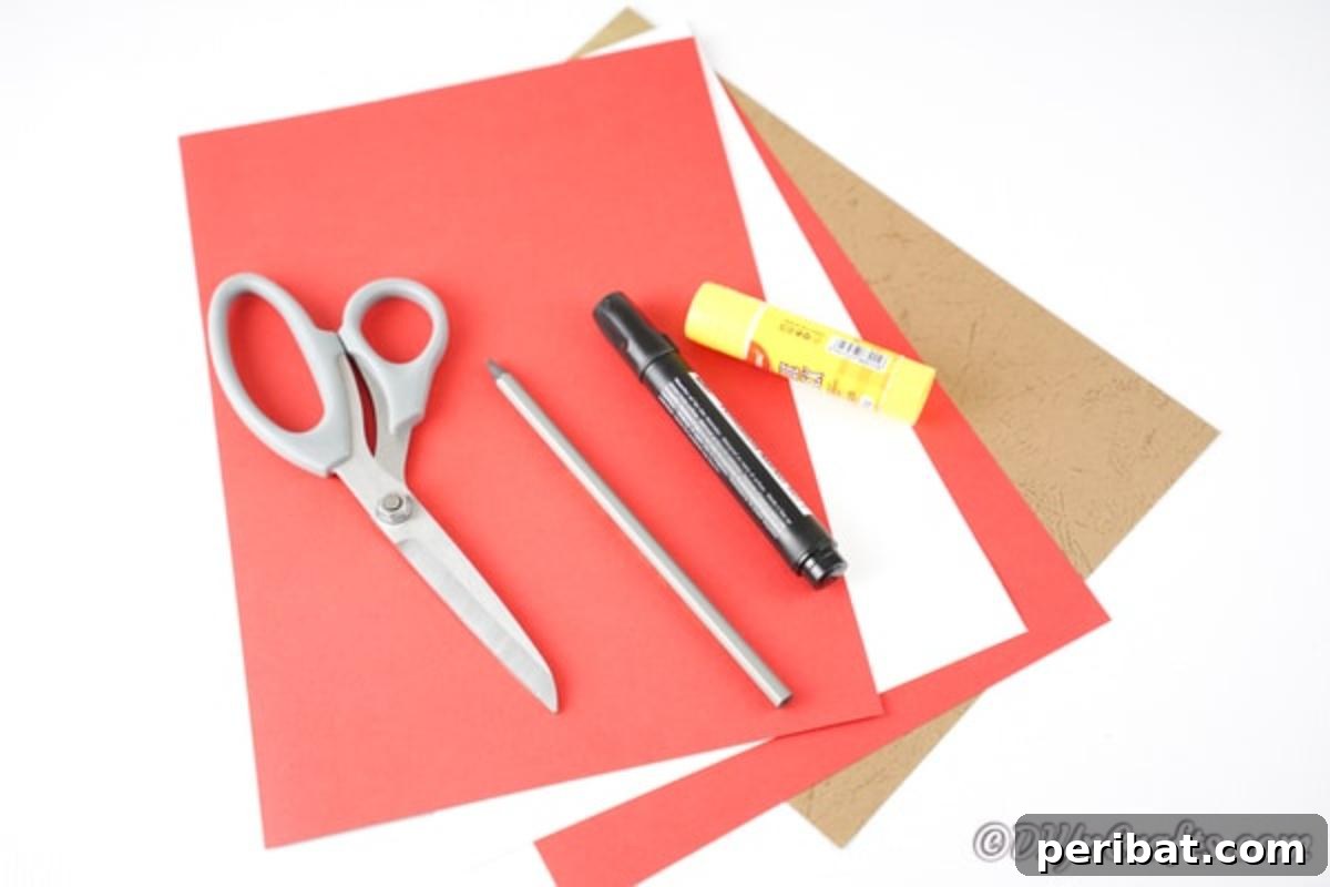 Supplies for hot air balloon cards