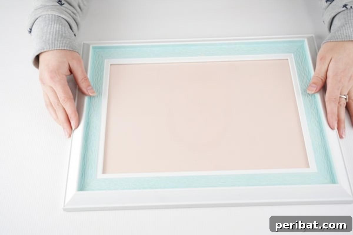 Elegant Repurposed Picture Frame Tray DIY 8 Removing the backing on an old picture frame