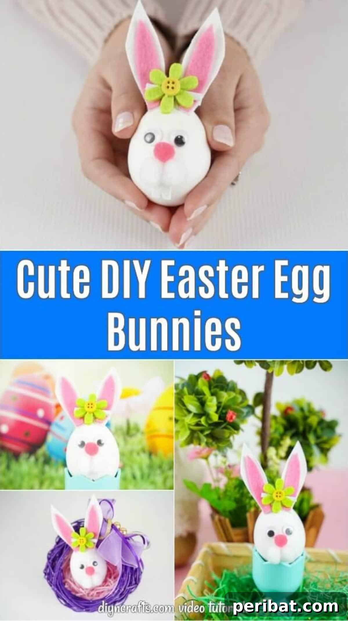 Craft Adorable Easter Bunny Eggs 2 Easter egg bunny collage