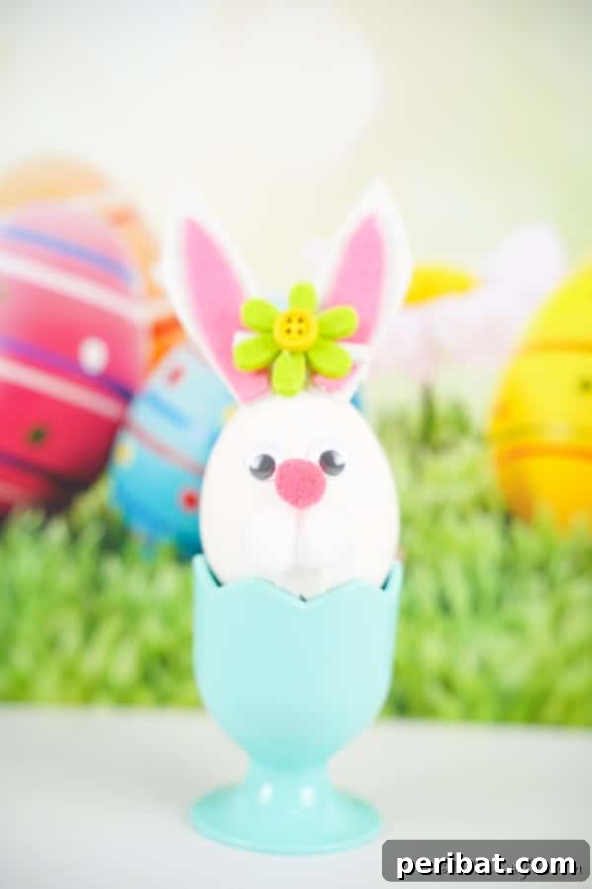 Craft Adorable Easter Bunny Eggs 6 Easter egg bunny in blue egg cup