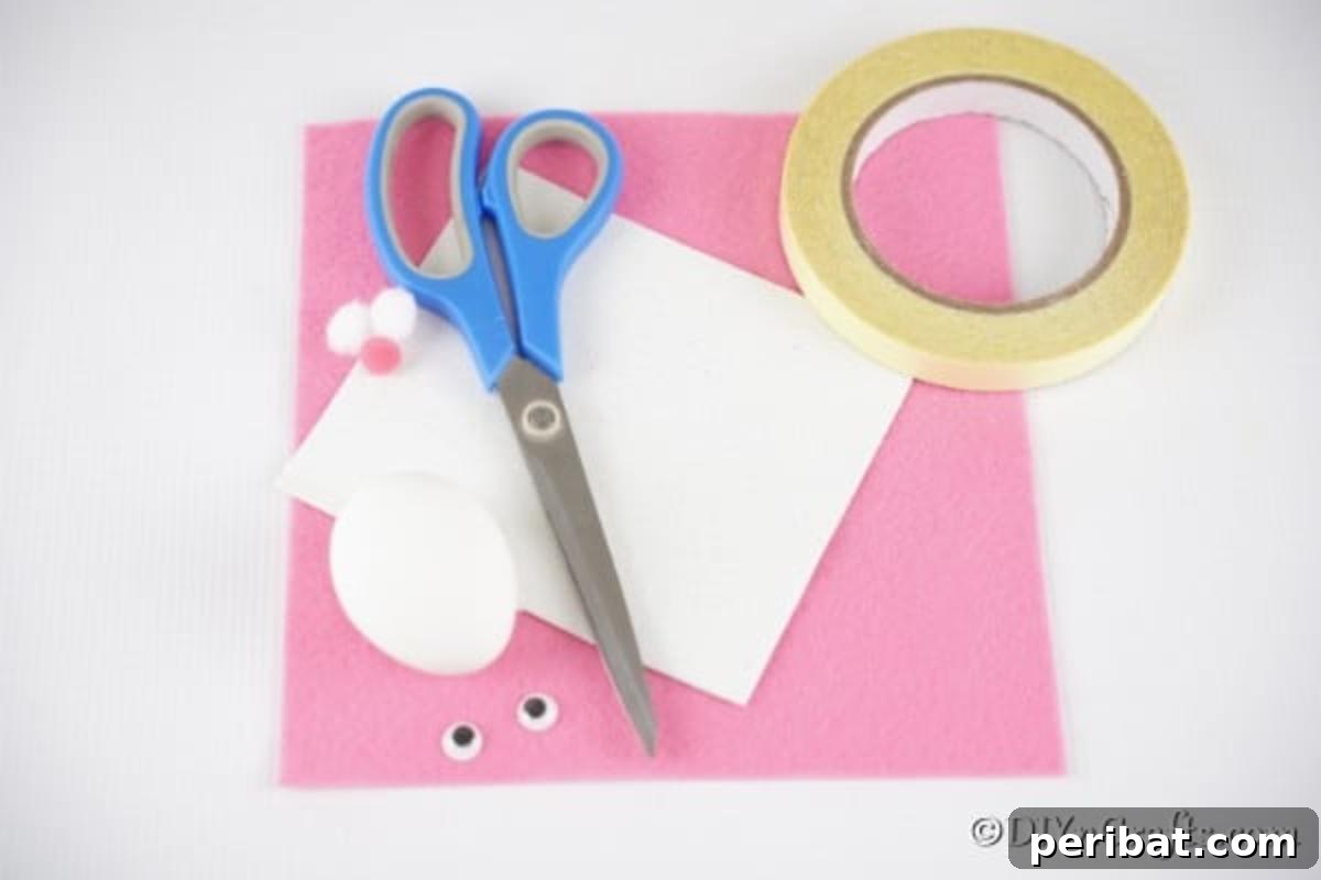 Craft Adorable Easter Bunny Eggs 8 Supplies for easter bunny egg craft