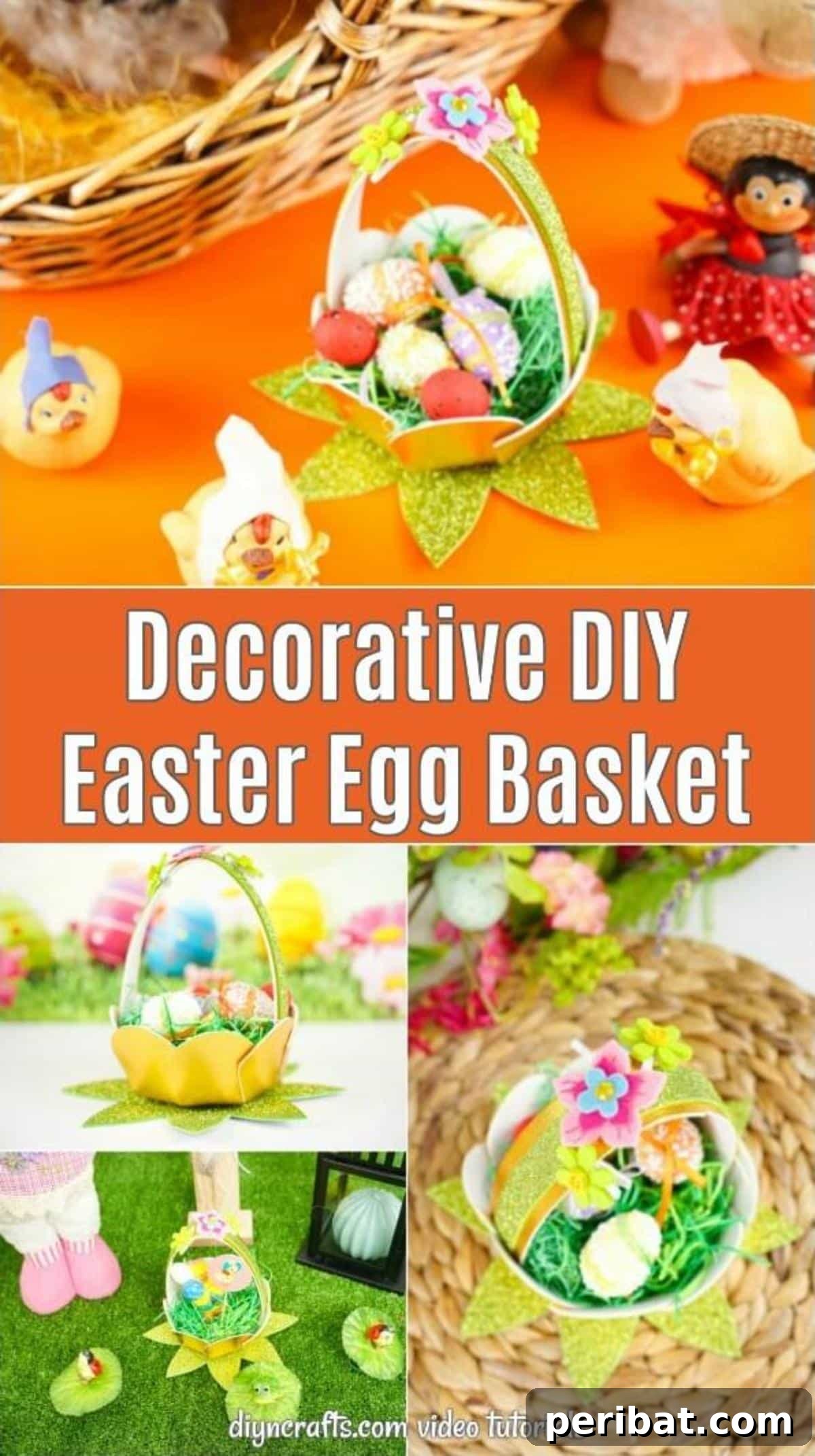 Adorable Mini Easter Basket Craft 2 Collage of Easter basket display showcasing various mini baskets