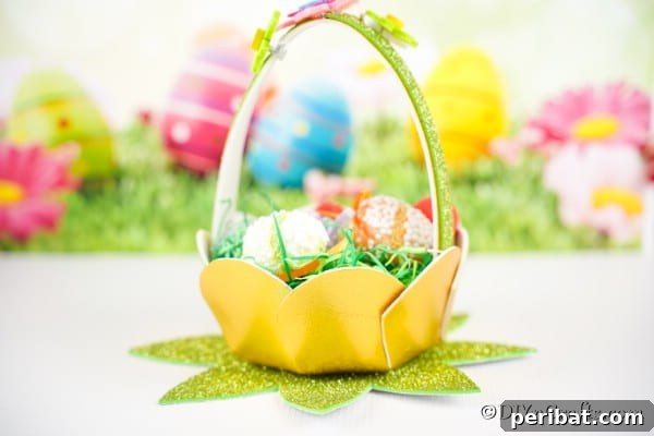 Adorable Mini Easter Basket Craft 27 Decorative footer image for a craft blog