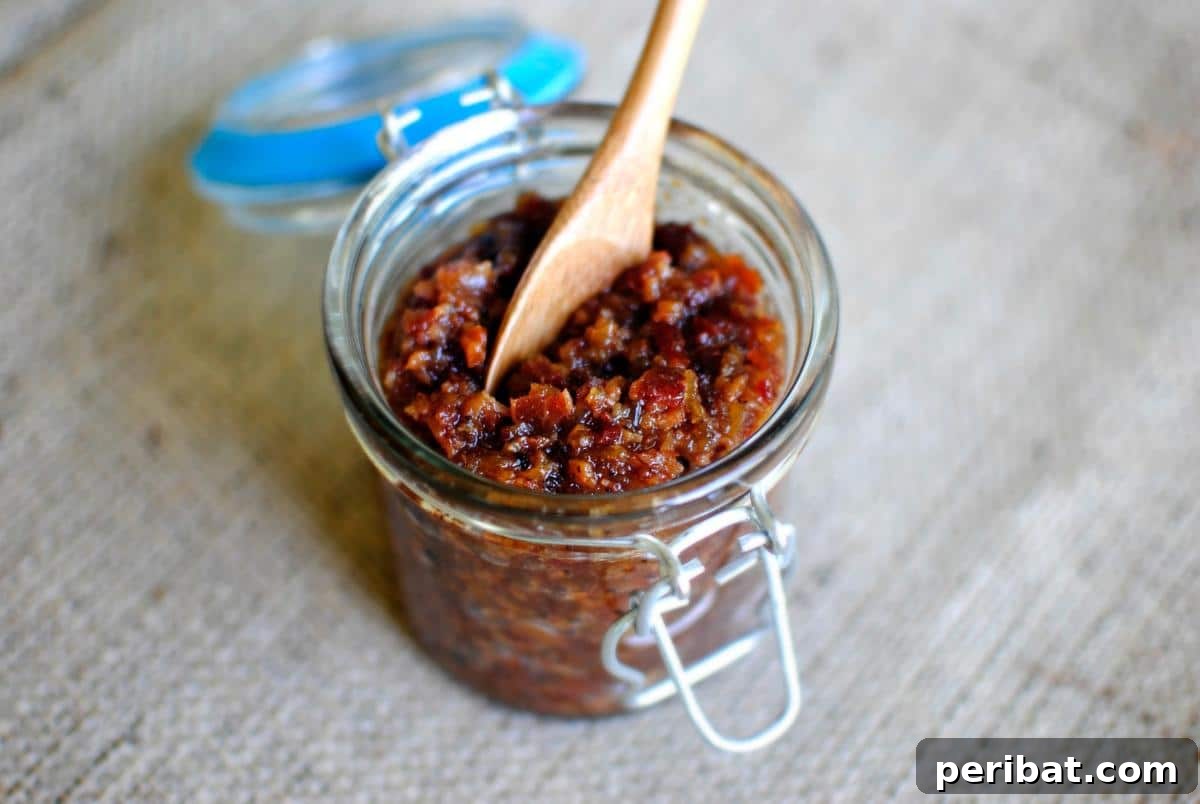 Bacon Beyond Belief: 26 Recipes for an Unforgettable Feast 13 A rich, savory bacon jam, perfect for spreading or as an accompaniment to various dishes.