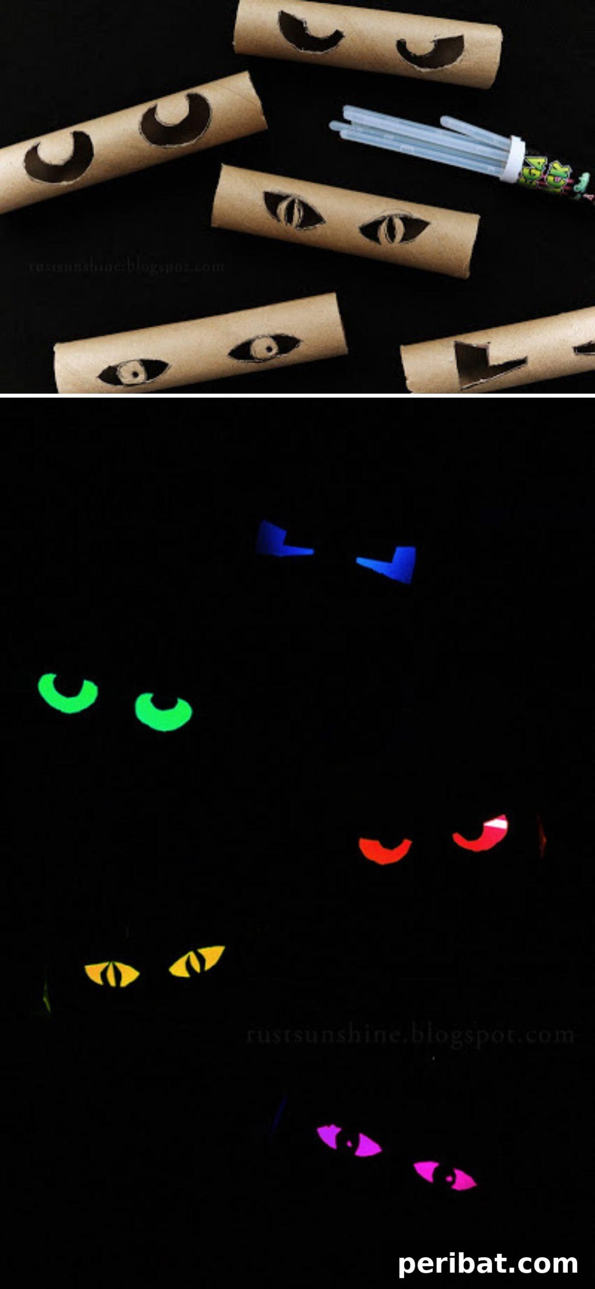 DIY Halloween: Craft Spine-Chilling Decor & Masterful Scares 8 Glowing eyes hidden within dark bushes, creating a creepy outdoor Halloween effect.