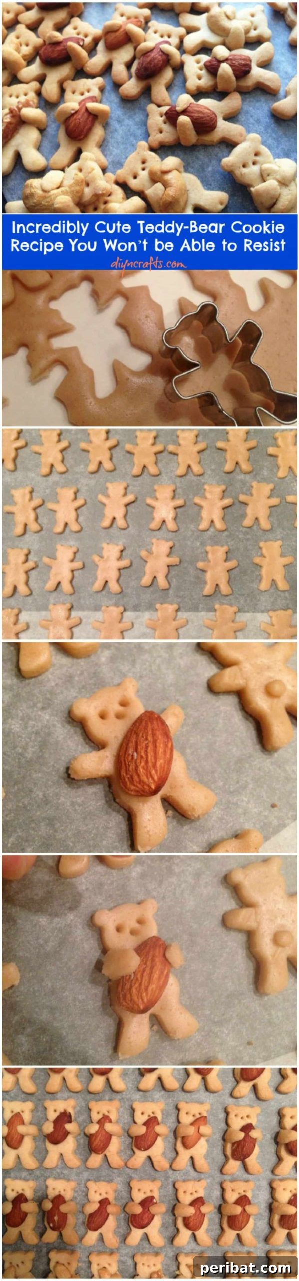 Charming Teddy Bear Cookies You'll Crave 3 Incredibly Cute Teddy-Bear Cookie Recipe You Won’t be Able to Resist collage.