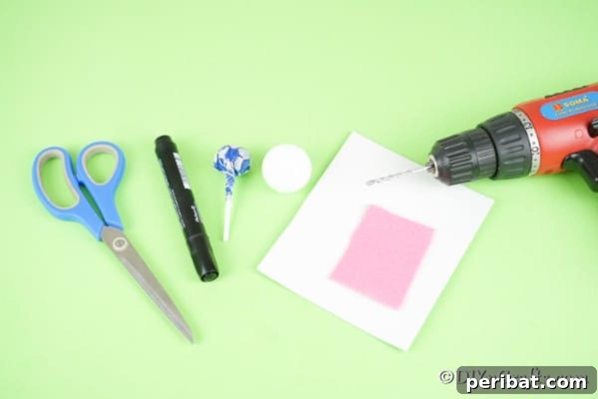 Crafting Adorable Easter Lollipop Bunnies 6 Supplies for lollipop bunny