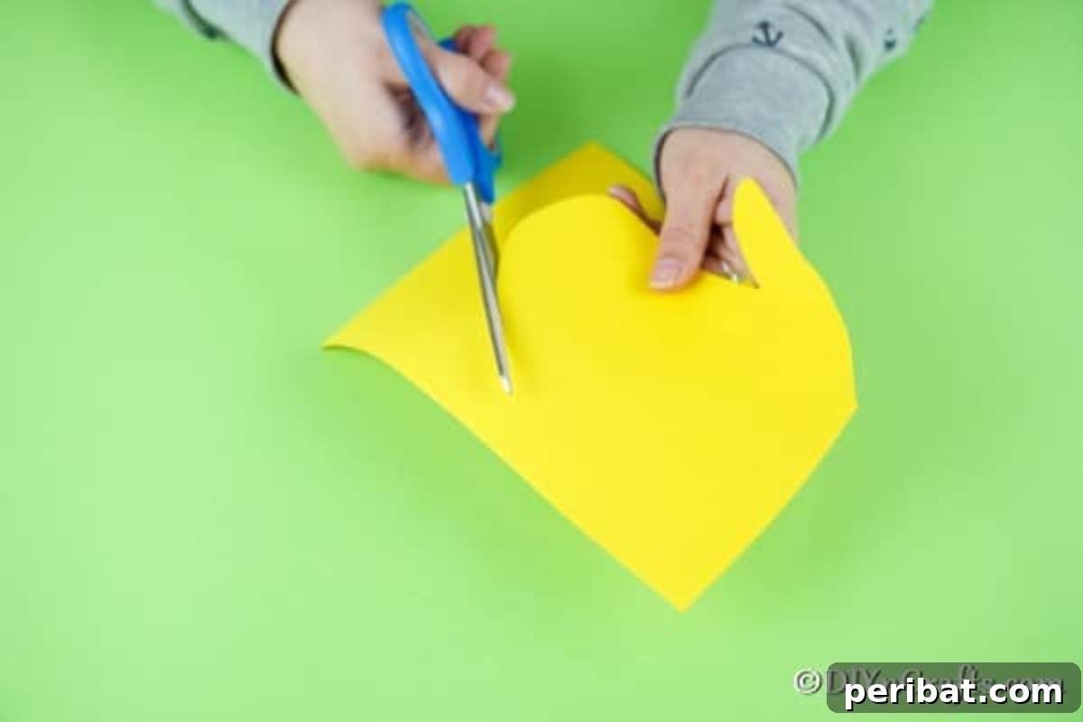 Cutting out hand shape