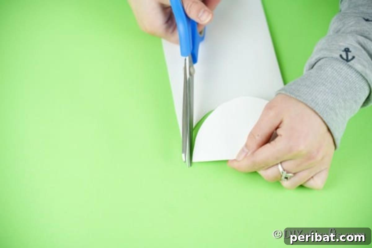 Cutting out egg shape 