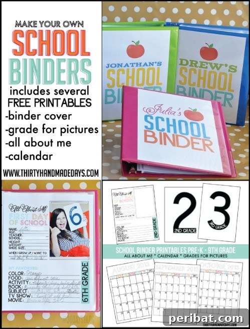 School binders are perfect for younger students too