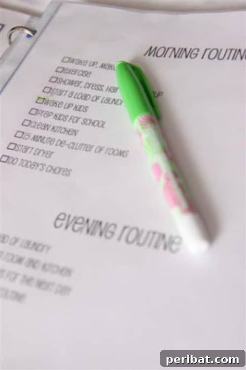 Dry-erase to-do list