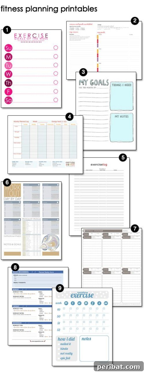 Fitness binder to stay motivated