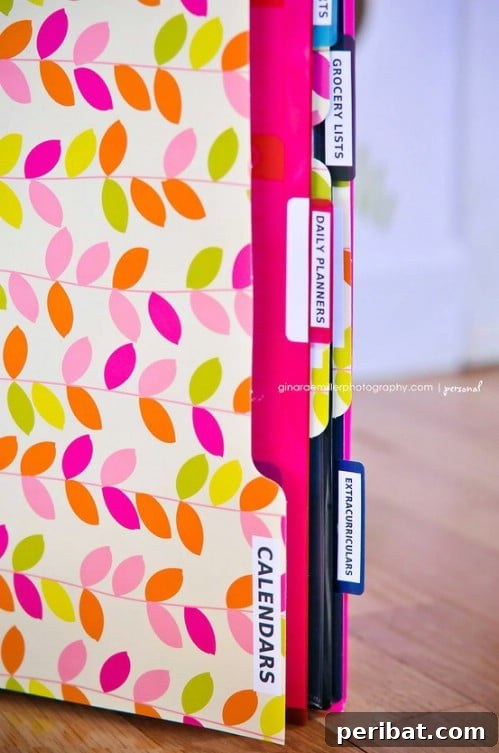 Stay organized with a baby with a household organization binder