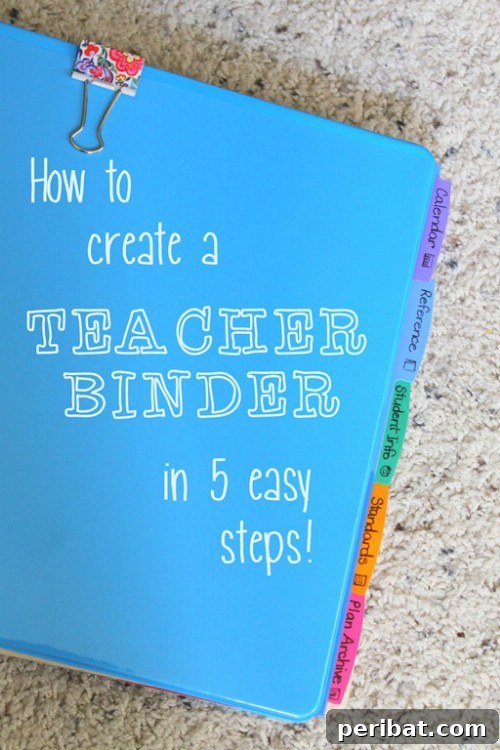 Make a teacher binder