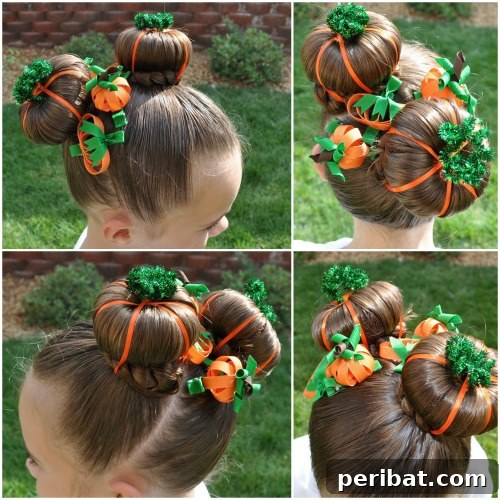 Pumpkin Patch Halloween Hair for Kids