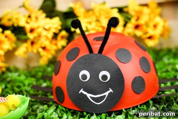 A small image of a ladybug, serving as a decorative element in the footer.
